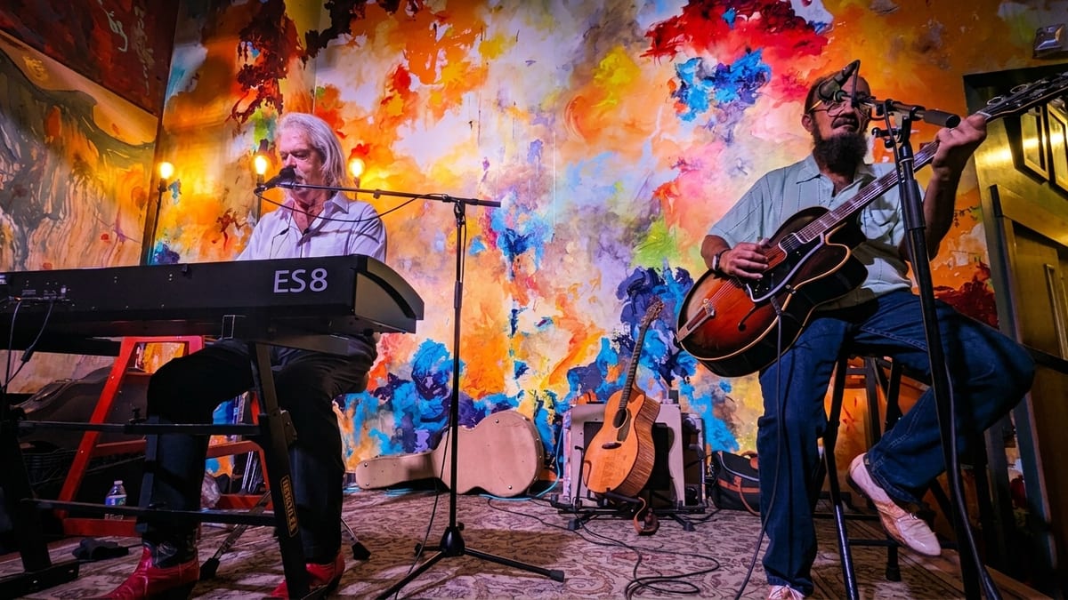 Art on the walls, music on the stage